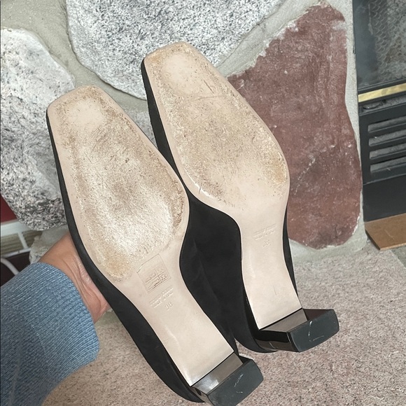 Miu Miu Black Suede Heels - Picture 6 of 9